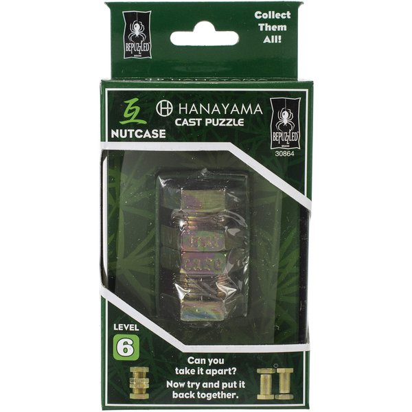 BePuzzled | Nutcase Hanayama Metal Brainteaser Puzzle Mensa Rated Level 6, for Ages 12 and Up