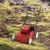 Compact Dollhouse Miniature Lawn Mower, Educational Toys Red Coated Mini Lawnmower for,Interactive Game, Over Age Kids