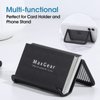 MaxGear Mesh Business Card Holder for Desk Metal Business Card Holder Display Desk Business Card Stand Business Card Desk Holder with 50 Business Cards Capacity Black, 2 Pack