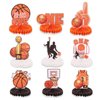 9 Pack Basketball Honeycomb Centerpieces Decorations ONE Birthday Table Topper Sign Decors for Baby Shower First Year Basketball Birthday Gameday Celebration Tailgate Sports Party Supplies