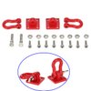 ShareGoo Metal RC Crawler Trailer Tow Hook Hooks Buckle Winch Shackles RC Decorations Accessories Compatible with 1/10 Scale RC Crawler Truck TRX4 D90 SCX10 Climbing Car (Red)