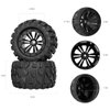 RC Station 12mm Hex RC Wheels and Tires 1/10 Scale 2.8 RC Truck Tires Wheels for Traxxas Rustler Stampede Hoss 2wd 4x4 vxl Tires Wheels Arrma Tires Wheels Redcat Volcano Tires Preglued