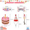 SCENEREAL Dog Birthday Squeaky Toy Set, 5 Pcs Stuffed Plush Pet Toys Birthday Gift for Dogs Boys and Girls Birthday Party, Cute Durable Interactive Puppy Teething Chew Toys for Small Medium Dogs