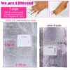 MIILYE Nail Polish Remover Foil Wraps for Acrylic/Dip Powder/UV/Gel/Polish Varnish Soak-off Removal, with Pre-attached Lint Free Pad (100x Gel Nail Polish Remover Wraps)