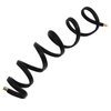 FRCOLOR Spiral Lock Hair Tie Dreadlock Accessory PU Leather Long Bendable Hair Tie for Women Men Thick Curly Hair Wraps (Black)