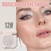 FeiCuiYun Monochrome Glittle Eyeshadow, light eyeshadow, pressed glitter eyeshadow, Glittle Matte Pressed Powder Single Vegan Eyeshadow; Talc, Paraben & Cruelty Free, Slive Glitter (12)