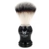 Menesia Shaving Brush for Men, Black handle Shave Brush,Mens Shaving Cream & Soap Brush (skull)