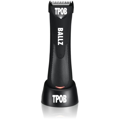 TPOB Ballz Male Grooming Trimmer Hair Clippers for Men, Home Ceramic Hair Trimmer Zero Gapped T-Blade Trimmer Cordless Rechargeable Edgers Clippers Electric Beard Trimmer Shaver Black
