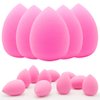 12 Pieces Professional Makeup Sponge Set,Latex Free Flawless Soft Setting Face Puffs,Beauty Sponge Blender Cosmetic Applicator for Powder,Liquid,Facial Makeup Tools