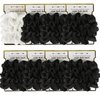 Loanzeg 40pcs Satin Bridesmaid Scrunchies Bachelorette Hair Ties Set of 8pack Bridal Shower No Damage Hairties ideas Gift for Wedding Party Favors Bridesmaid Proposal Gifts (White&Black)