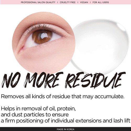 CLIONE PRIME Lash Primer For Eyelash Extensions - Clear Lash Cleanser, 0.5 Fl Oz