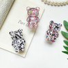 3 Pcs Mobile Phone Finger Holder Mobile Phone Finger Holder Cartoon Foldable Epoxy Sequins 3D Cute Bear Shaped Phone Grip Tok Folding Bracket for Desktop Mobile Mobile Phone Finger Stand（Multicolour）