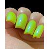 Glowing Wild - Neon Yellow Blue Green "NEON Glow Pop Collection" Multi-Color Shifting: Mylar Oil Slick/Polish Me Silly Nail Polish