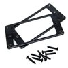 2PCS Share Goo Metal Flat Humbucker Cover Electric Guitar Pickup Frame Mounting Ring with Screws (Black)