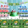 4 Pack Soccer Party Tablecloths Soccer Birthday Decorations 51'' X 86'' Plastic Disposable Sports Theme Party Table Covers Soccer Theme Table Cloth for Rectangle Tables Birthday Party Supplies Favors
