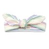 Organic Knotted Adjustable Headbands for Baby Girls - Rainbow Stripes