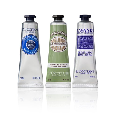 L’OCCITANE Hand Cream Classics, 3-Piece Set: Moisturizing Hand Creams, Iconic Scents, Vegan, All Skin Types, Made in France