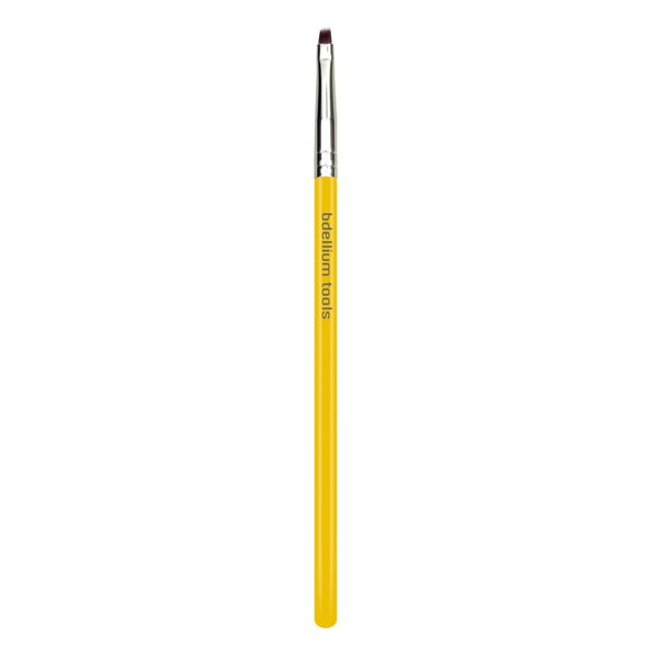 Bdellium Tools Professional Makeup Brush - Studio Series 760 Liner/Brow - With Soft Synthetic Fibers, For Smudging out Eyeliner (Yellow, 1pc)