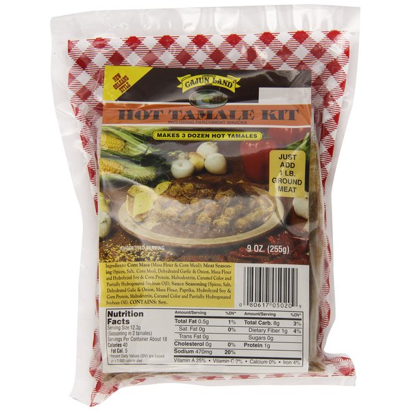 Cajun Land Tamales Hot Tamale Mix, 9 Ounce