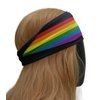 SAE99 Headband, Sweatband, Head Wrap, Soft Stretchy Headband, Sport Yoga headband Fits All (Rainbow)