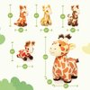 OUOZZZ Giraffes Stuffed Animals with Babies Inside Plush Toys Set Mommy and 4 Little Giraffes Babies - Gift Present Toys for Girls Boys Kids Toddler Infant