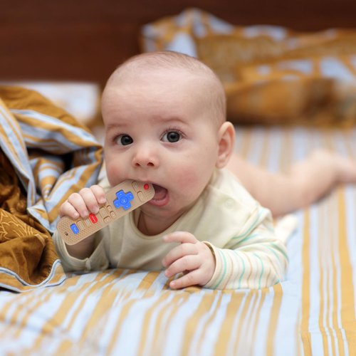 Eascrozn 3 Pack Baby Teething Toys, Silicone TV Remote Control Shape Teethers for Babies Toddler 0-24 Months Chew Toys, Teething Relief Baby Toys for Infants, BPA Free Refrigerator Safe