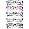 NORPERWIS Reading Glasses 5 Pairs Stylish Color Readers Fashion Glasses for Reading Men & Women (5 Pack Mix Color, 2.50)