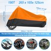 uxcell Motorcycle Cover Rain Dust Protector XXL for Harley Davidson Cruiser Sportster Fatboy Softail Dyna Super Glide