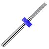 ERUIKA Safety Nail Drill Bits,3/32" Tungsten Carbide Cuticle Drill Bits,Two Way Rotate for Nail Bed File Dead Skin Nail Prepare Cleaning,Manicure Nail Home Salon Tools (Flat Head, Medium-M)