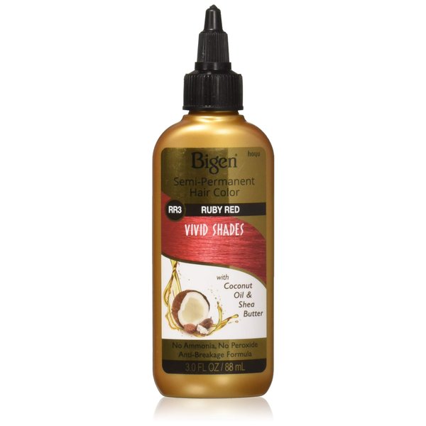 Bigen Semi Permanent Hair Color, Ruby Red, 3 Fl Oz (BSPRR3)