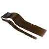 Full Shine Brown Hair Ponytail Extension Real Hair Medium Brown Wrap Around Ponytail Straight Ponytail Hair Extensions for Women Short Hair 70Grams 12Inch