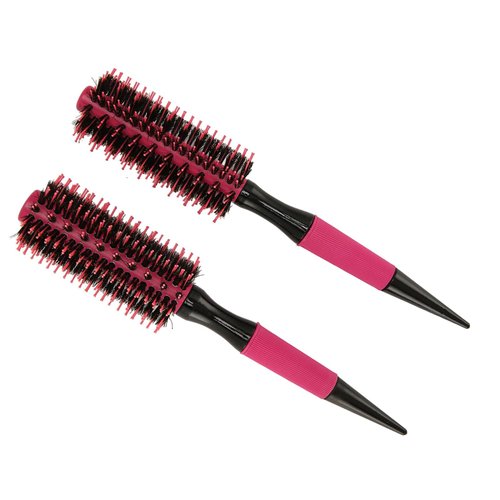2Pcs Round Styling Hair Brush,Portable Hairbrush for Men and Women, Even Heat Distribution for Curling Blow Dry Styling, Versatile Use