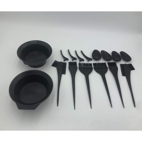Hair Coloring Kit 22-pcs of hair dye tool set comb brush disposable shower cap latex gloves hair dye bowl