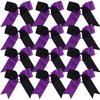 Cheerleading Bow Jumbo Cheer Bows 12 Pcs 7 Inch Ponytail Holder Cheerleader Bows Hair Tie (Maroon/White)