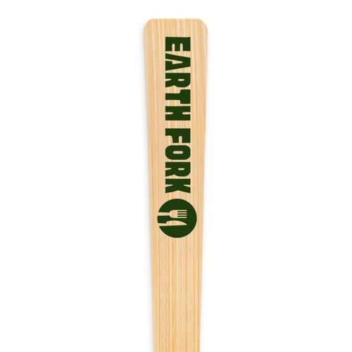 7" Customizable Bamboo Fork – Custom Printed Cutlery with Full-Color Logo or Artwork for a Personalized Dining Experience – Weddings, and Eco-Friendly Culinary Presentations - 50 Pack