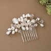 JORCEDI Bride Wedding Hair Comb Bridal Hair Piece Rhinestone Wedding Accessories for Women Girls Party Photography Wedding