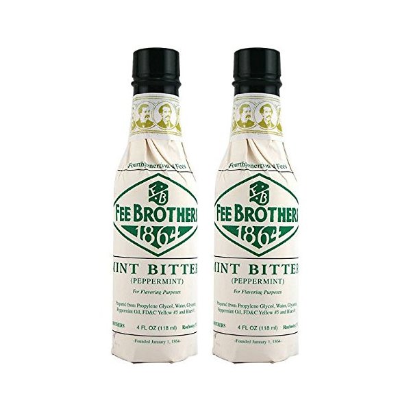 Fee Brothers Mint Cocktail Bitters - 5 Ounce Bottles - 2 Pack