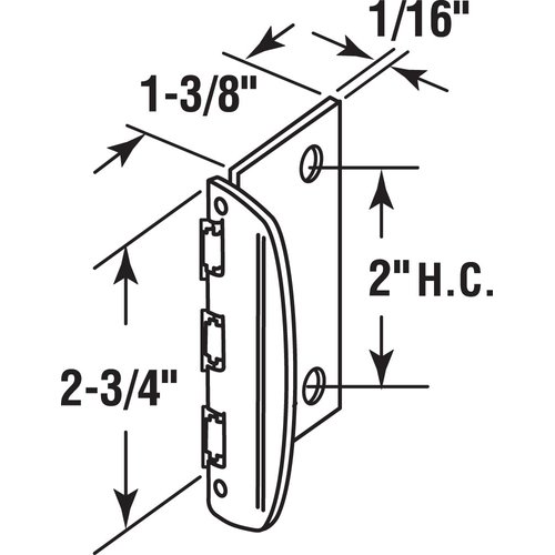 Prime-Line U 10321 Flip Action Door Lock – Reversible Bronze Privacy Lock with Anti-Lock Out Screw for Child Safe Mode, 2-3/4” (Single Pack)