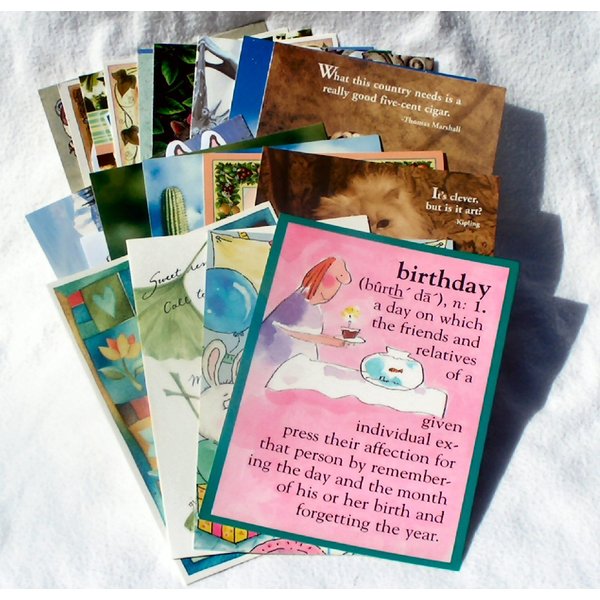 20 Count Assorted Greeting Cards and Envelopes - All Occasion