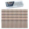 RCINDUS (20PCS) 3/16" Cobalt Drill Bit, HSS M35 Metal Drill Bits for Steel, Stainless Steel, Cast Iron, Hard Plastic and Wood