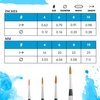 Princeton Aqua Elite, Series 4850, Synthetic Kolinsky Watercolor Paint Brush,Travel Round, 10