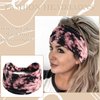 STGDAK Boho Headbands for Women Tie Dye Hair Bands Wide Headbands Soft Fabric Hair Wrap Knotted Head Turbans Non Slip Head Band Yoga Running Sports Workout Hair Accessories for Women Girls 4 Pack