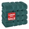 American Soft Linen Luxury Hand Towels for Bathroom, 100% Cotton Turkish 4 Piece Hand Towel Set, 600 GSM Hand Face Towels for Kitchen, Teal Hand Towels