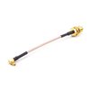 Readytosky FPV Antenna Extension Cable 90 Degrees MMCX to SMA Female Antenna Adapters(3PCS)