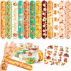 Cherisnowy 48 PCS Fox Party Favors 24PCS Tattoos Stickers 24PCS Slap Bracelets Wristbands Perfect for Fox Themed Birthday Baby Showers or Classroom Rewards Ideal Decor and Gifts for Girls and Boy
