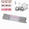 Yimart 4Pcs/set Four Colors Professional Double-headed Permanent Makeup Manual Tattoo Machine Pen Crystal Tattoo Eyebrow Pen