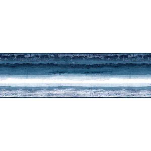 York Wallcoverings Portfolio II Mesa Border Removable Wallpaper, Blue
