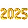 KatchOn, Giant 42 Inch Gold 2025 Balloons Number - New Years Decorations 2025 | Foil 2025 Balloon Numbers for 2025 New Years Eve Party Supplies | Happy New Year Decorations 2025 | NYE Decorations 2025
