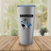 Sarcastic Stainless Edition Viking Tumbler 20oz - Sharkasm I Love Salad - Shark Lovers Gag Pun Jokes Sarcasm Funny Coworker Adult Humor Salad Vegan Office
