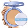 SACE LADY Face Pressed Powder Sets Makeup, Controls Shine, Smooth Fine Lines for Flawless Lightweight Finishing Effect, Long Lasting Compact Cosmetics Cruelty-free, 0.35oz